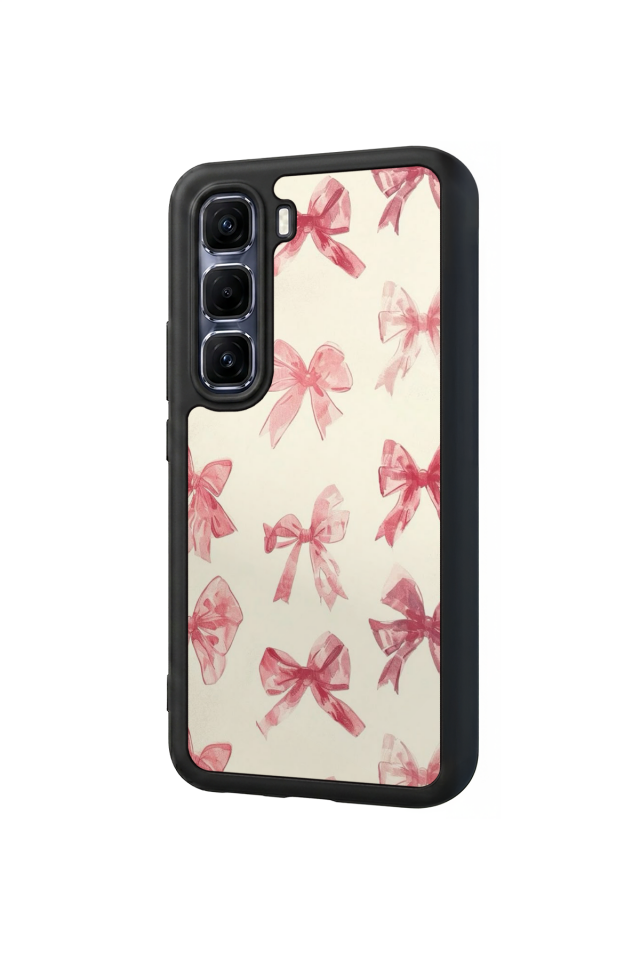 Infinix Hot 60 Pro Plus Uyumlu Kurdele Tasarımlı Glossy Premium Kılıf