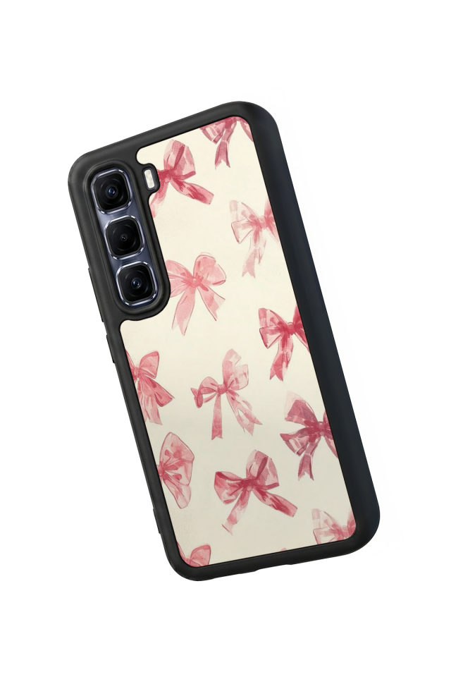 Infinix Hot 60 Pro Plus Uyumlu Kurdele Tasarımlı Glossy Premium Kılıf