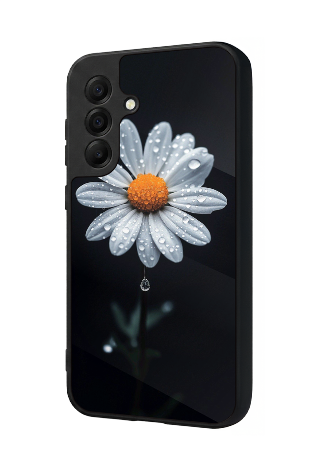 Samsung Galaxy A17 Uyumlu Papatya Tasarımlı Glossy Premium Kılıf