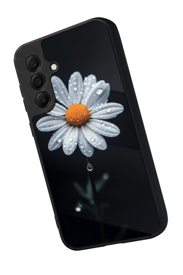 Samsung Galaxy A17 Uyumlu Papatya Tasarımlı Glossy Premium Kılıf