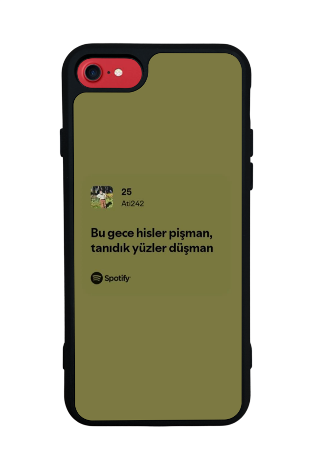 iPhone 7 Uyumlu Sarki Sozleri Tasarımlı Glossy Premium Kılıf