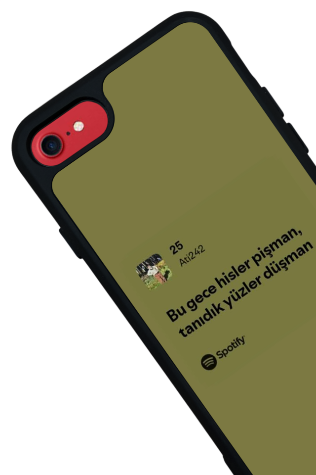iPhone 7 Uyumlu Sarki Sozleri Tasarımlı Glossy Premium Kılıf