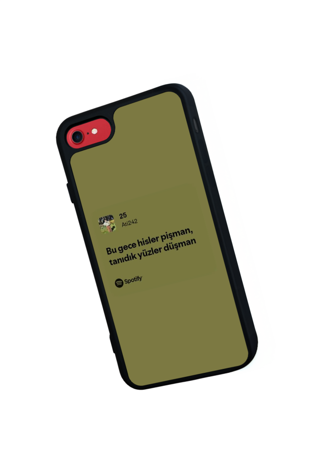 iPhone 7 Uyumlu Sarki Sozleri Tasarımlı Glossy Premium Kılıf