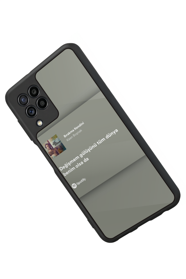Samsung Galaxy M32 Uyumlu Sarki Sozleri Tasarımlı Glossy Premium Kılıf
