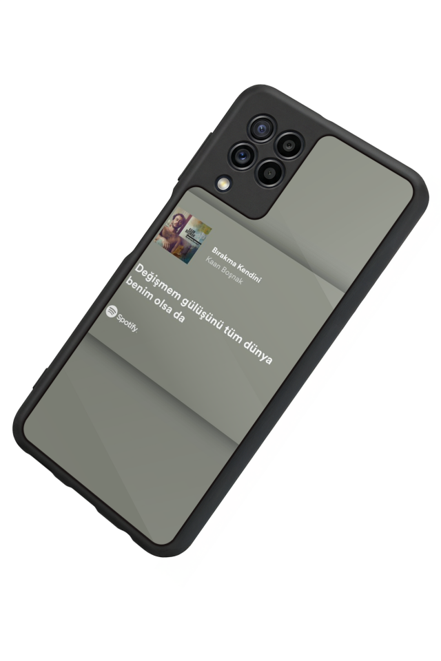 Samsung Galaxy M32 Uyumlu Sarki Sozleri Tasarımlı Glossy Premium Kılıf