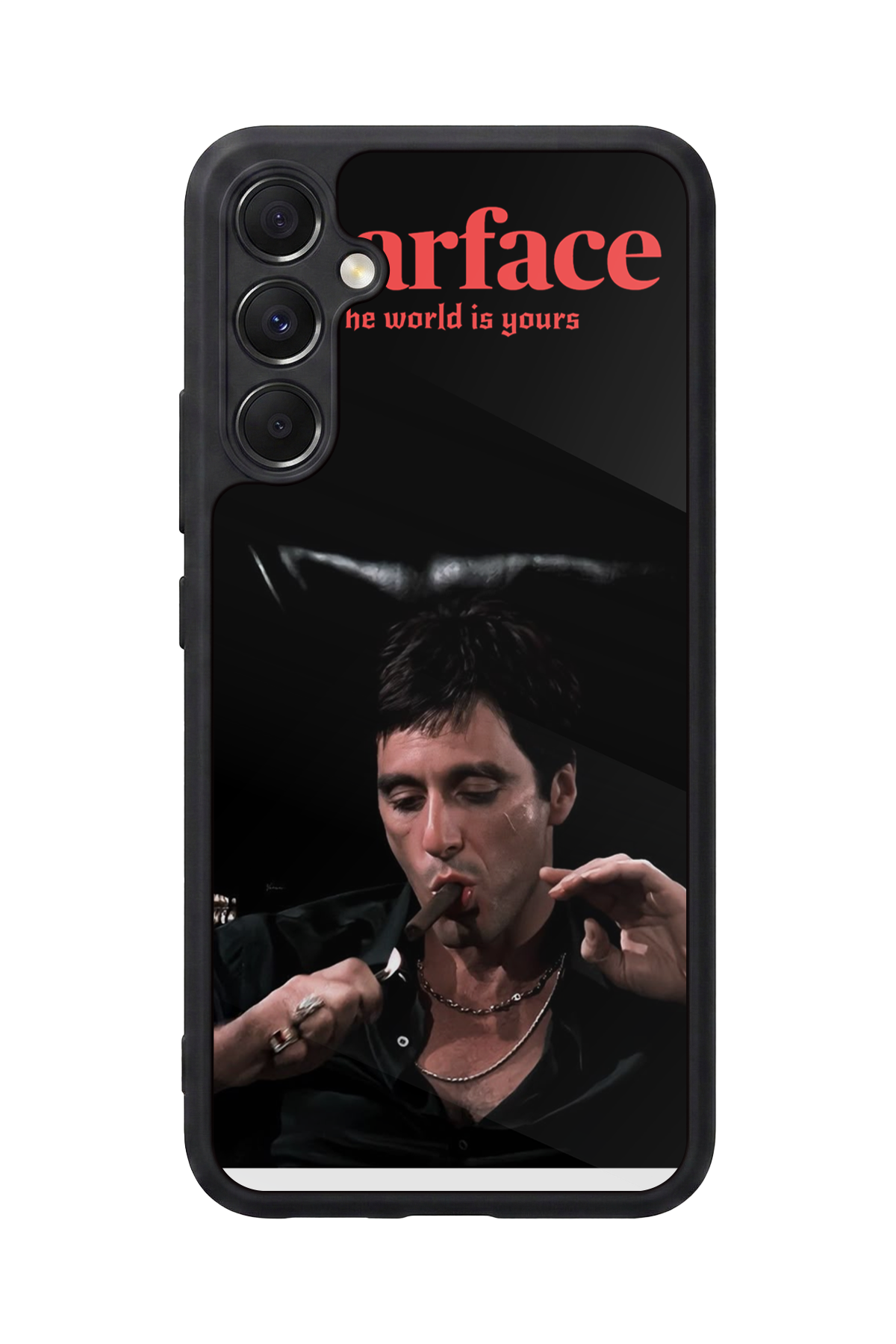 Samsung Galaxy M34 Uyumlu Scarface Tasarımlı Glossy Premium Kılıf