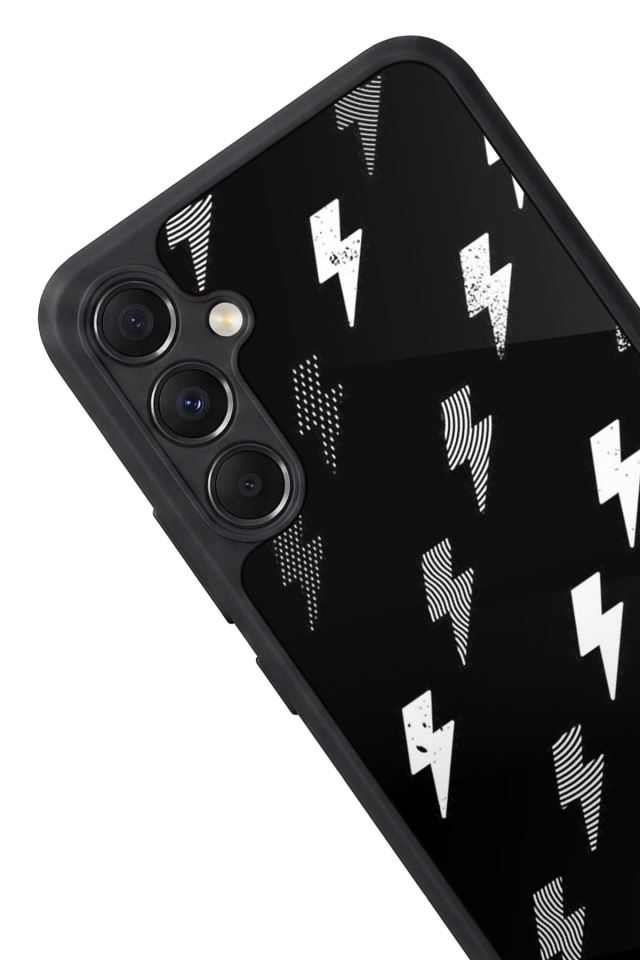 Samsung Galaxy M34 Uyumlu Simsek Tasarımlı Glossy Premium Kılıf