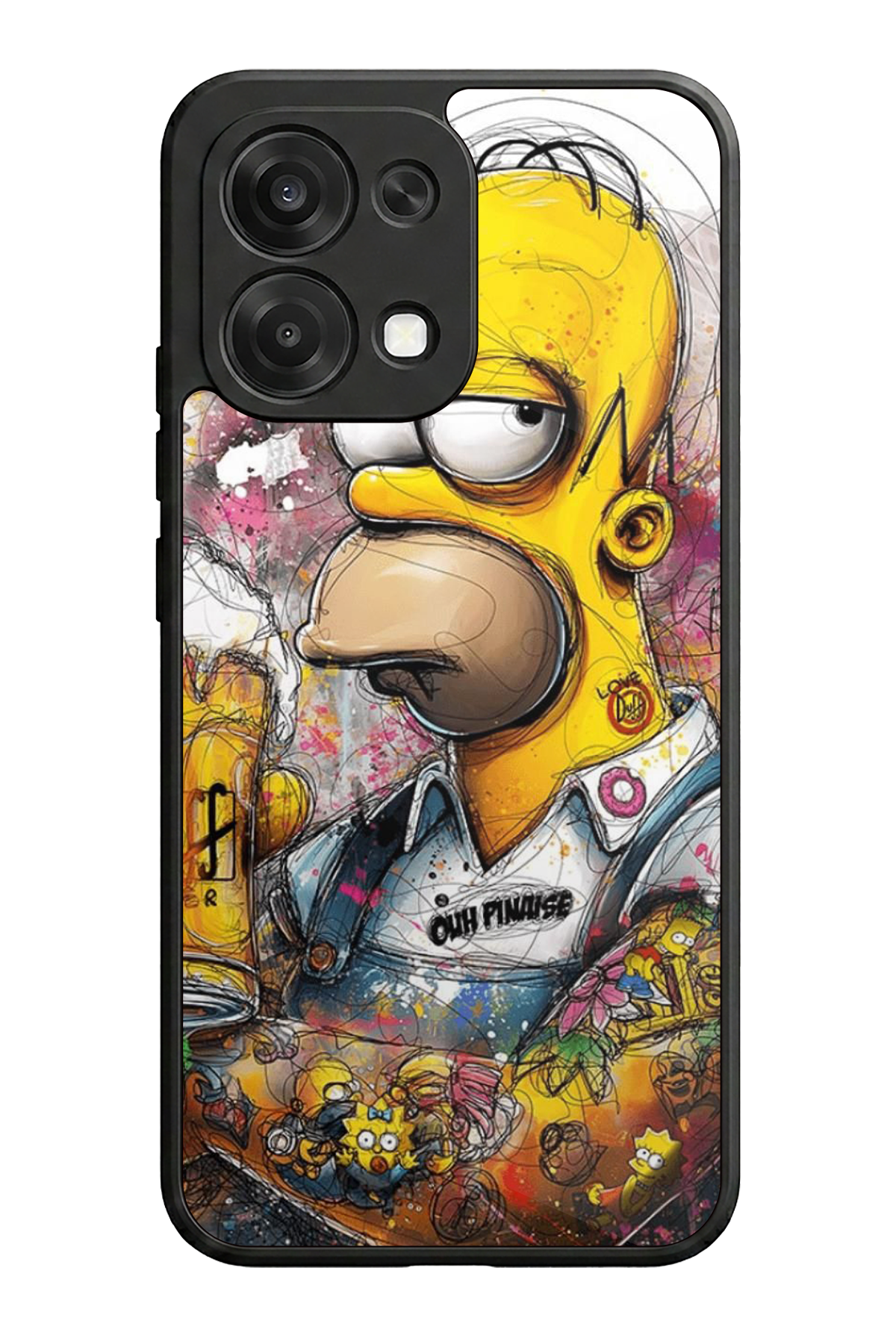 Oppo A6 Pro Uyumlu The Simpsons Tasarımlı Glossy Premium Kılıf