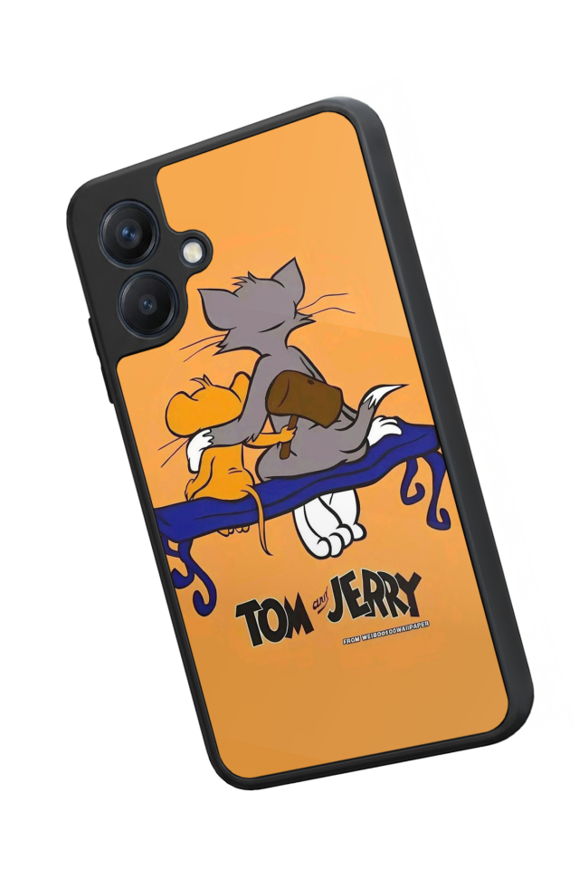 Samsung Galaxy A07 Uyumlu Tom And Jerry Tasarımlı Glossy Premium Kılıf