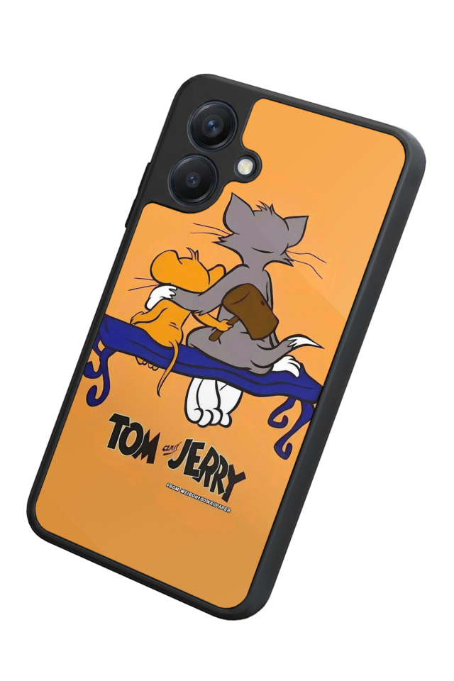 Samsung Galaxy A07 Uyumlu Tom And Jerry Tasarımlı Glossy Premium Kılıf