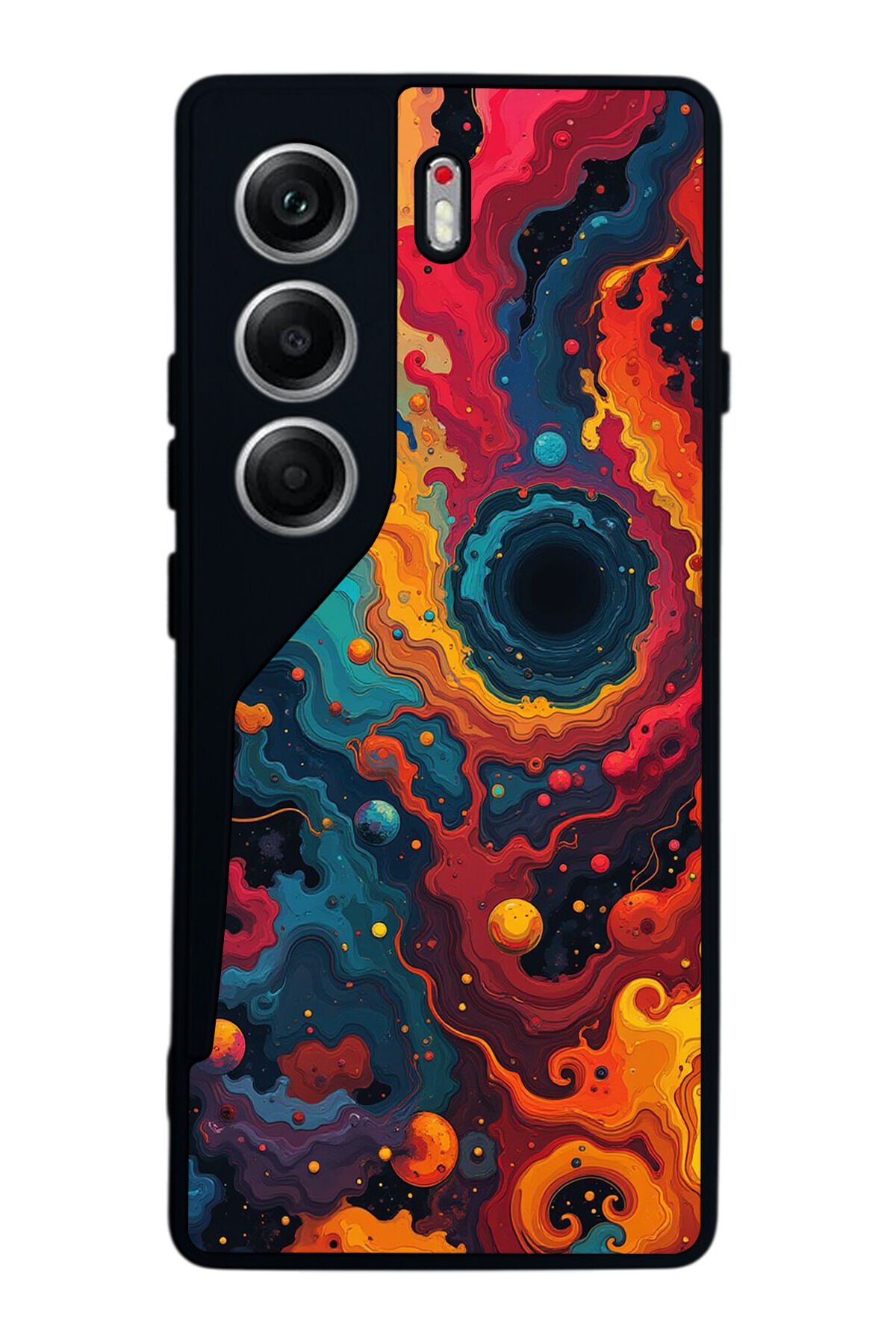 Tecno Camon 40 Uyumlu Abstract Tasarımlı Glossy Premium Kılıf