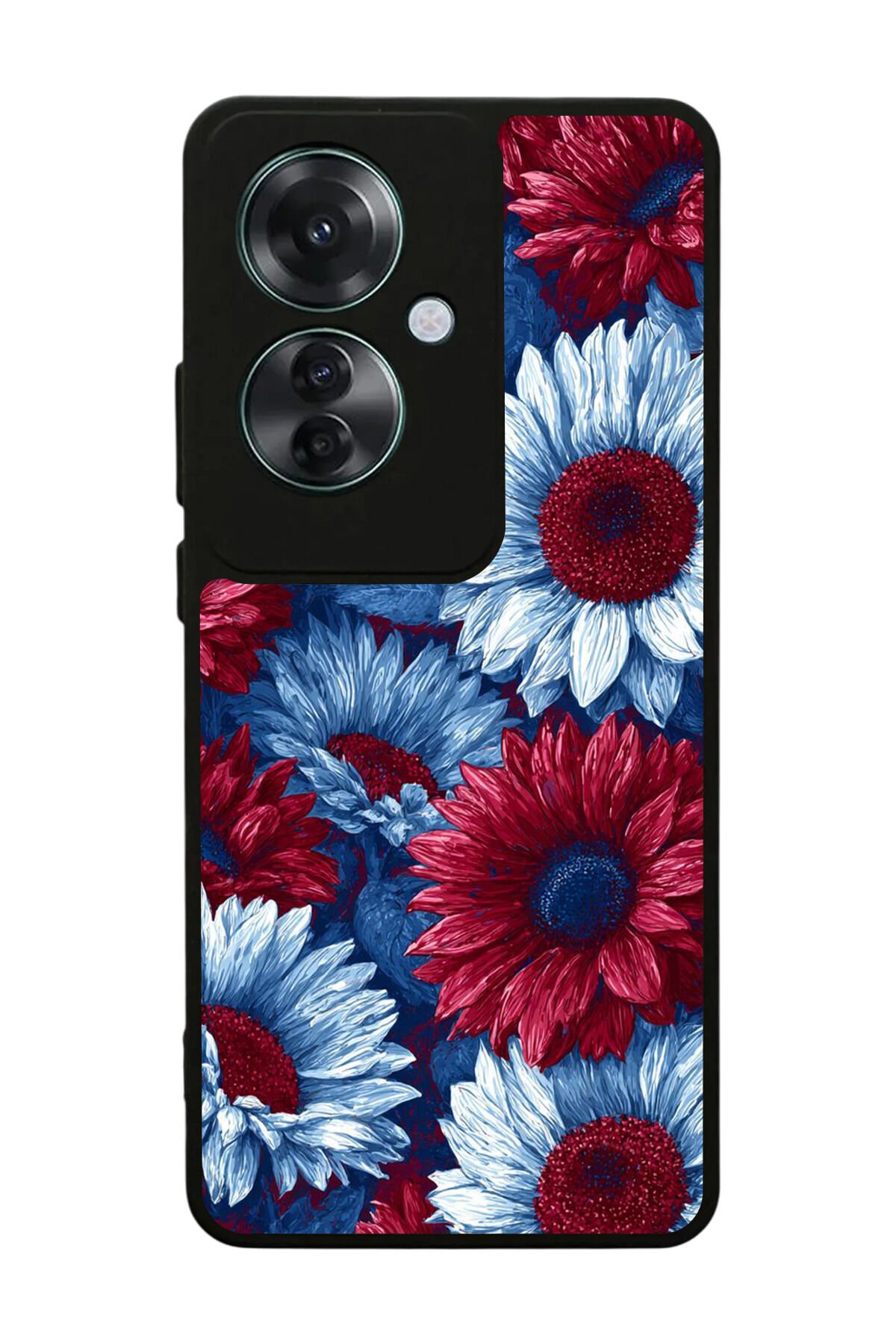 Oppo Reno 11F Uyumlu Cicek Tasarımlı Glossy Premium Kılıf
