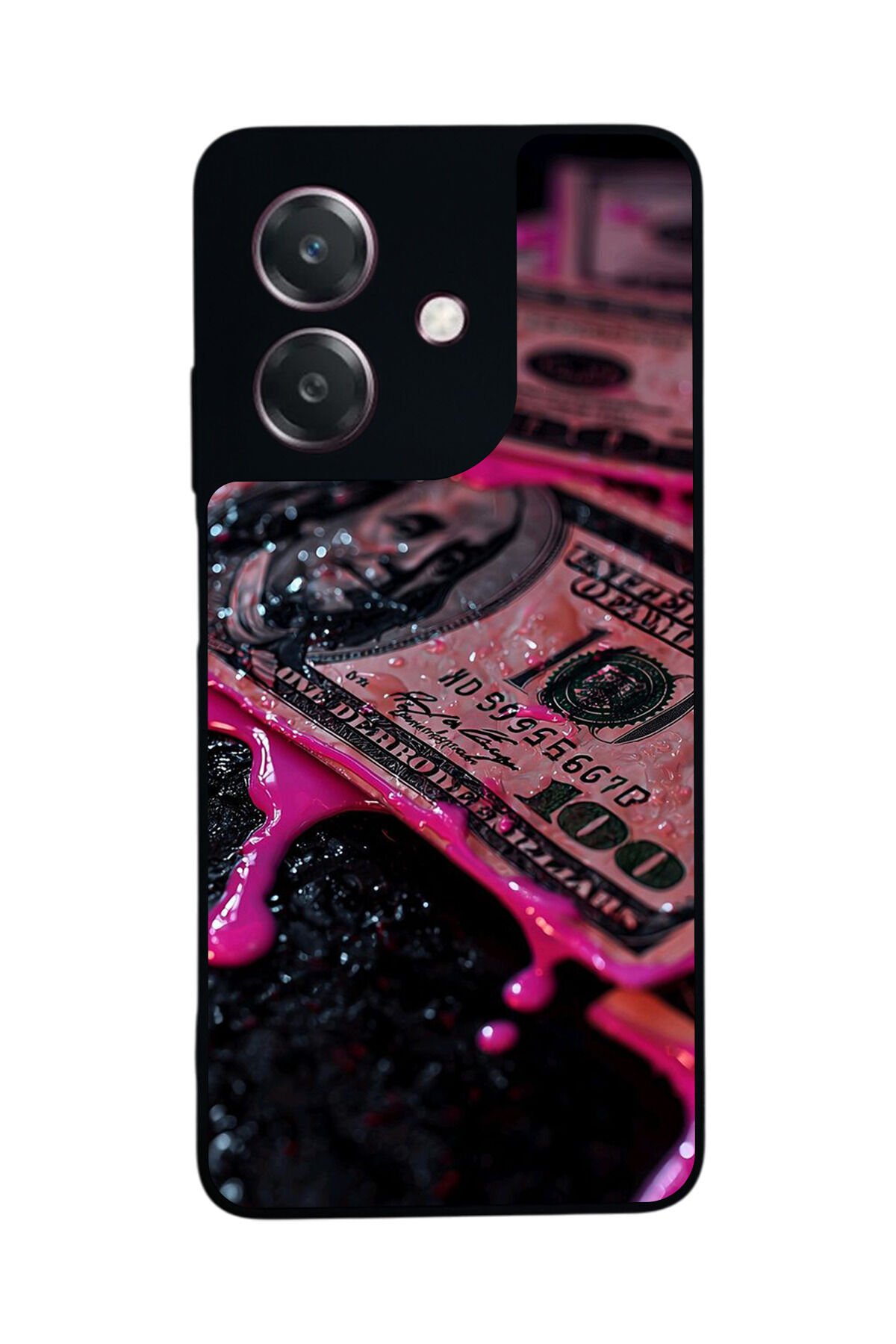 Oppo A3 5G Uyumlu Para Tasarımlı Glossy Premium Kılıf