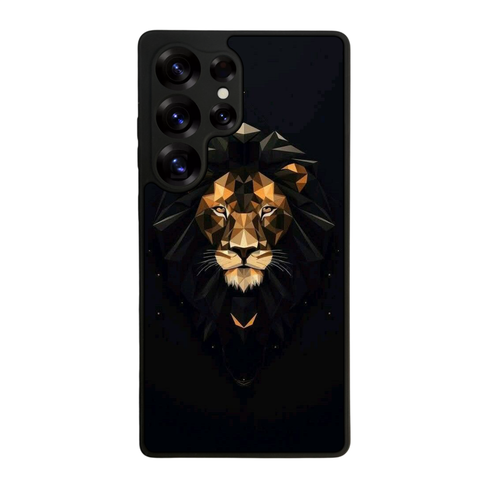 Samsung Galaxy S25 Ultra Uyumlu Aslan Tasarımlı Glossy Premium Kılıf