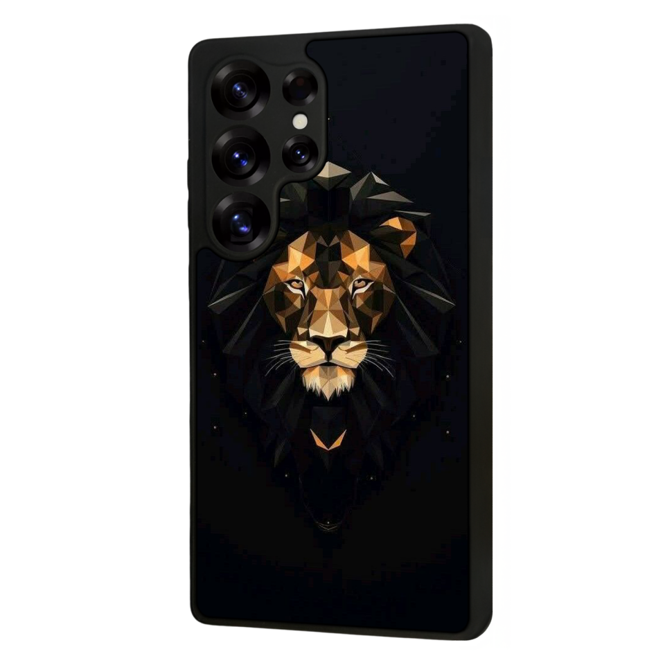 Samsung Galaxy S25 Ultra Uyumlu Aslan Tasarımlı Glossy Premium Kılıf