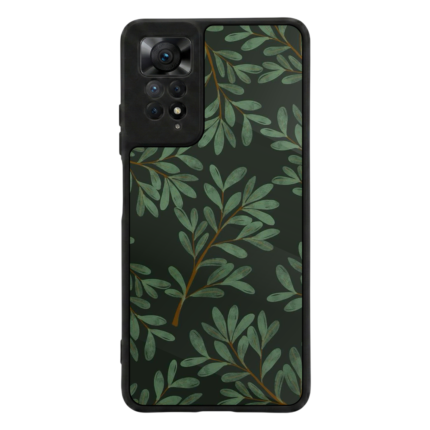 Xiaomi Redmi Note 11 Pro Uyumlu Botanik Tasarımlı Glossy Premium Kılıf