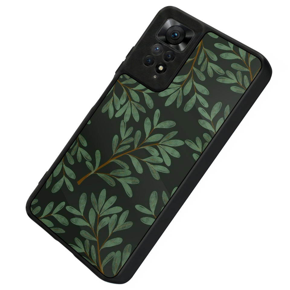 Xiaomi Redmi Note 11 Pro Uyumlu Botanik Tasarımlı Glossy Premium Kılıf