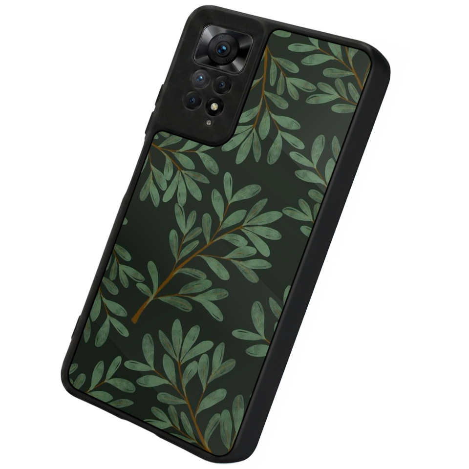 Xiaomi Redmi Note 11 Pro Uyumlu Botanik Tasarımlı Glossy Premium Kılıf