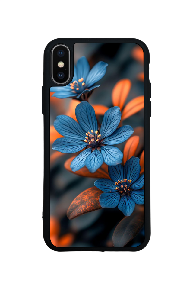iPhone XS Max Uyumlu Cicek Tasarımlı Glossy Premium Kılıf