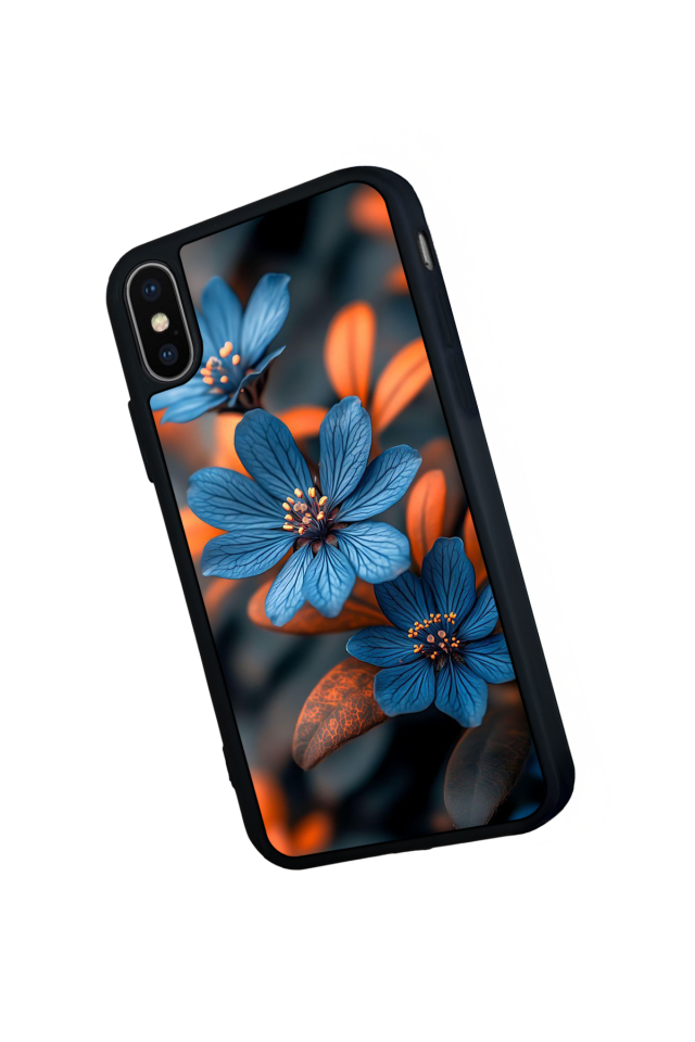 iPhone XS Max Uyumlu Cicek Tasarımlı Glossy Premium Kılıf
