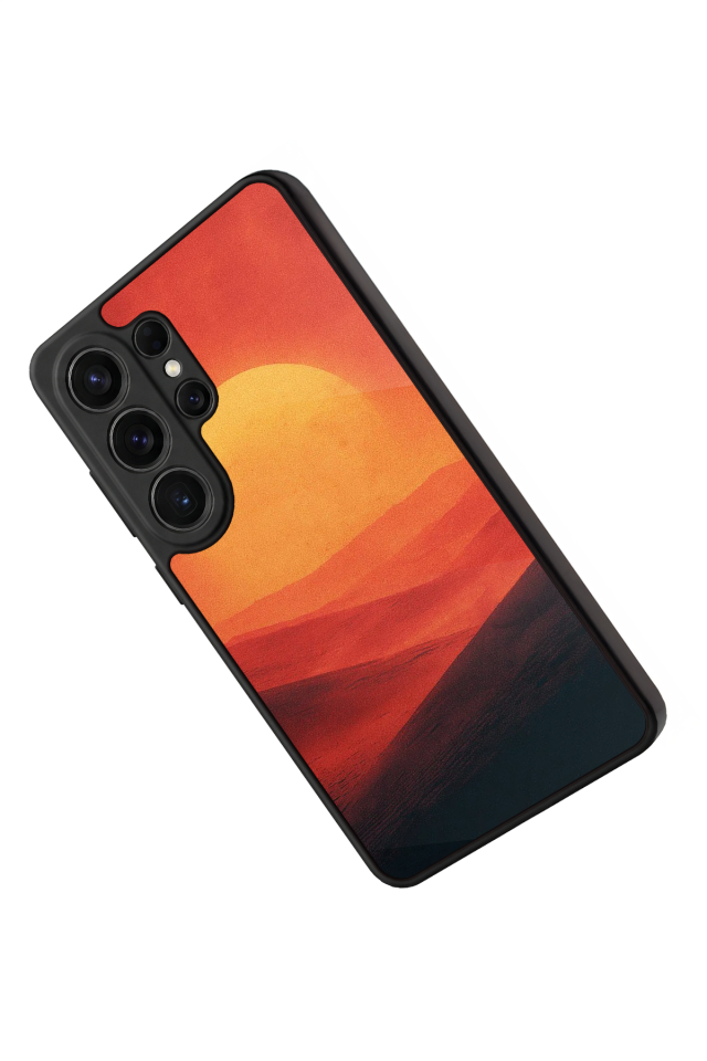 Samsung Galaxy S26 Ultra Uyumlu Güneş Tasarımlı Glossy Premium Kılıf