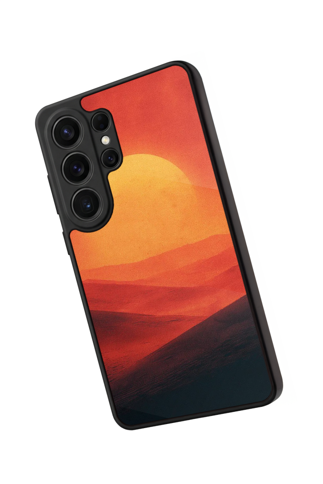 Samsung Galaxy S26 Ultra Uyumlu Güneş Tasarımlı Glossy Premium Kılıf