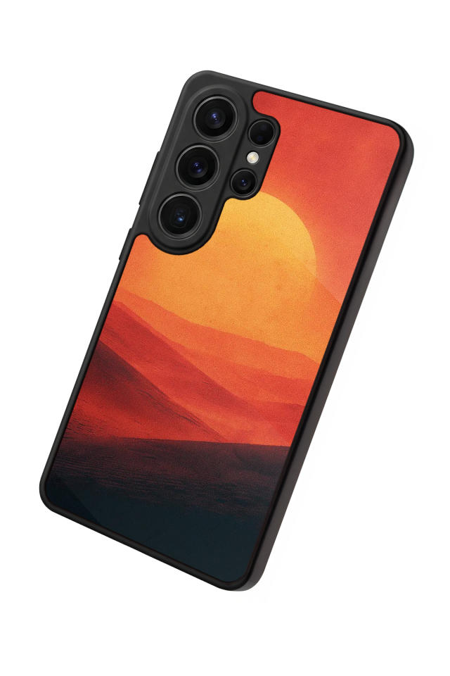 Samsung Galaxy S26 Ultra Uyumlu Güneş Tasarımlı Glossy Premium Kılıf