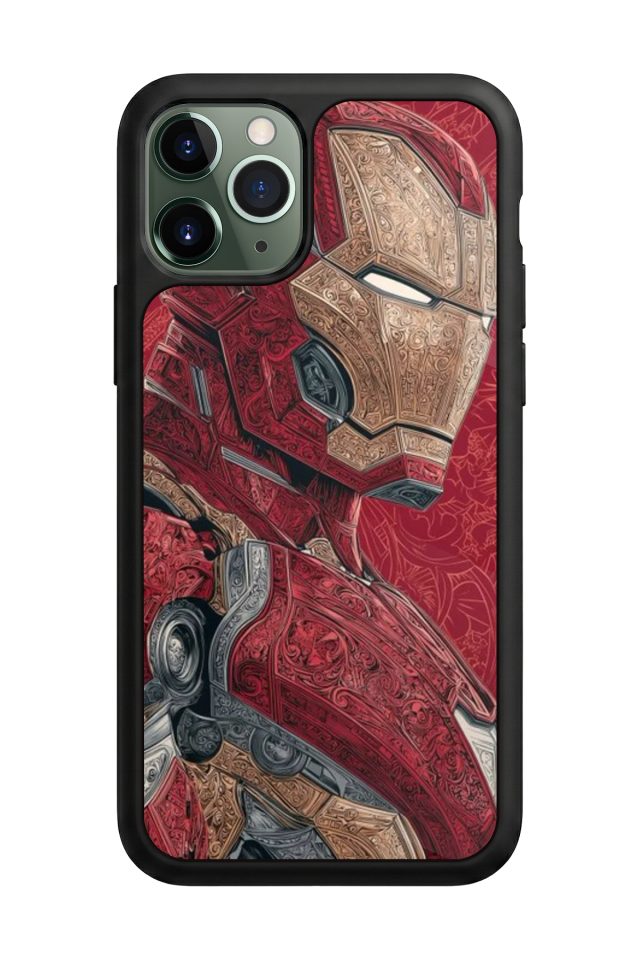 iPhone 11 Pro Max Uyumlu Iron Man ( Demir Adam ) Tasarımlı Glossy Premium Kılıf