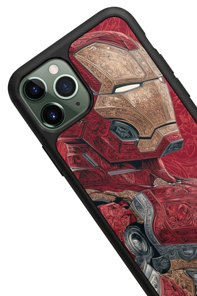 iPhone 11 Pro Max Uyumlu Iron Man ( Demir Adam ) Tasarımlı Glossy Premium Kılıf