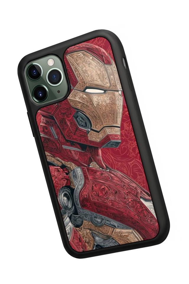 iPhone 11 Pro Max Uyumlu Iron Man ( Demir Adam ) Tasarımlı Glossy Premium Kılıf