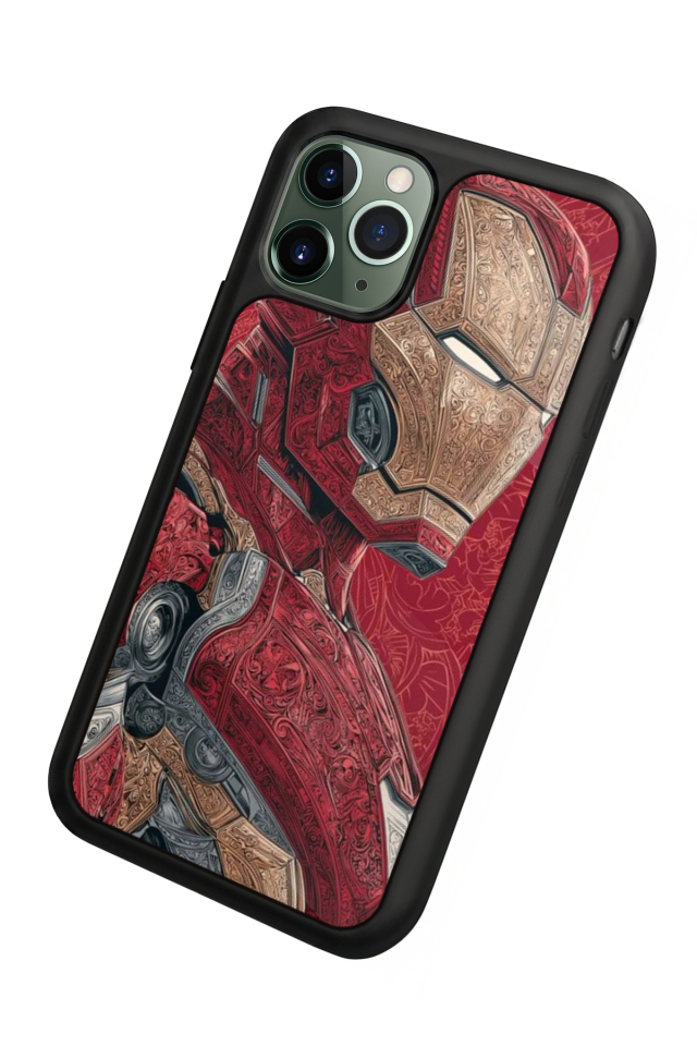 iPhone 11 Pro Max Uyumlu Iron Man ( Demir Adam ) Tasarımlı Glossy Premium Kılıf