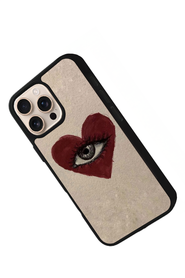 iPhone 15 Pro Max Uyumlu Kalp Love Tasarımlı Glossy Premium Kılıf