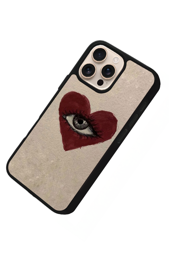 iPhone 15 Pro Max Uyumlu Kalp Love Tasarımlı Glossy Premium Kılıf