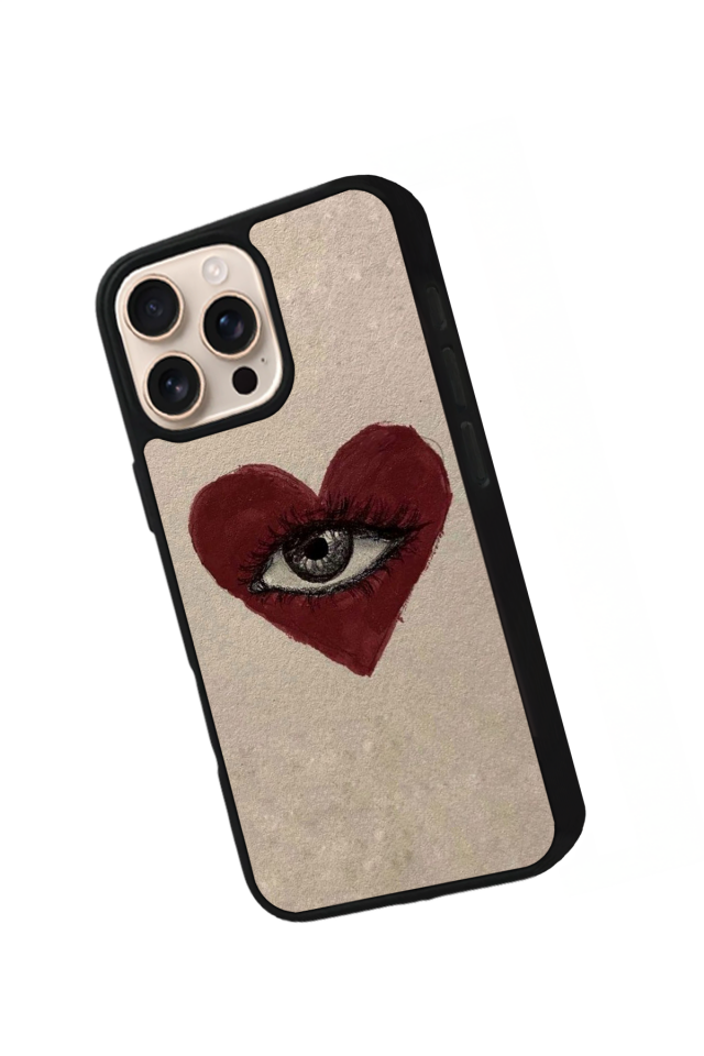 iPhone 15 Pro Max Uyumlu Kalp Love Tasarımlı Glossy Premium Kılıf