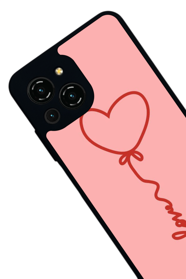 Reeder S23 Pro Max Uyumlu Kalp Love Tasarımlı Glossy Premium Kılıf
