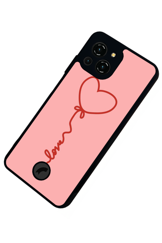 Reeder S23 Pro Max Uyumlu Kalp Love Tasarımlı Glossy Premium Kılıf