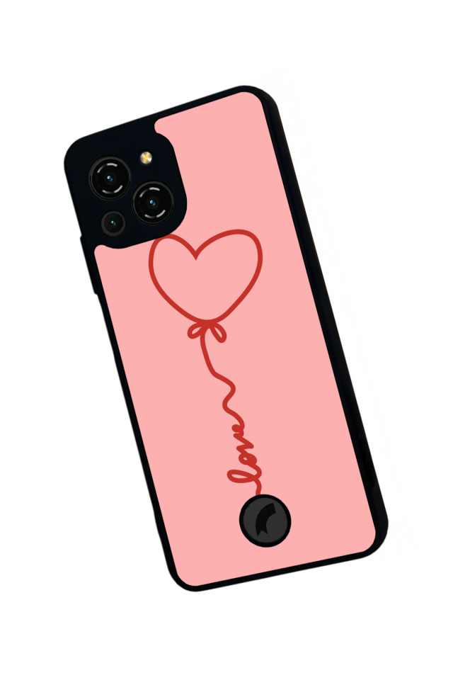 Reeder S23 Pro Max Uyumlu Kalp Love Tasarımlı Glossy Premium Kılıf
