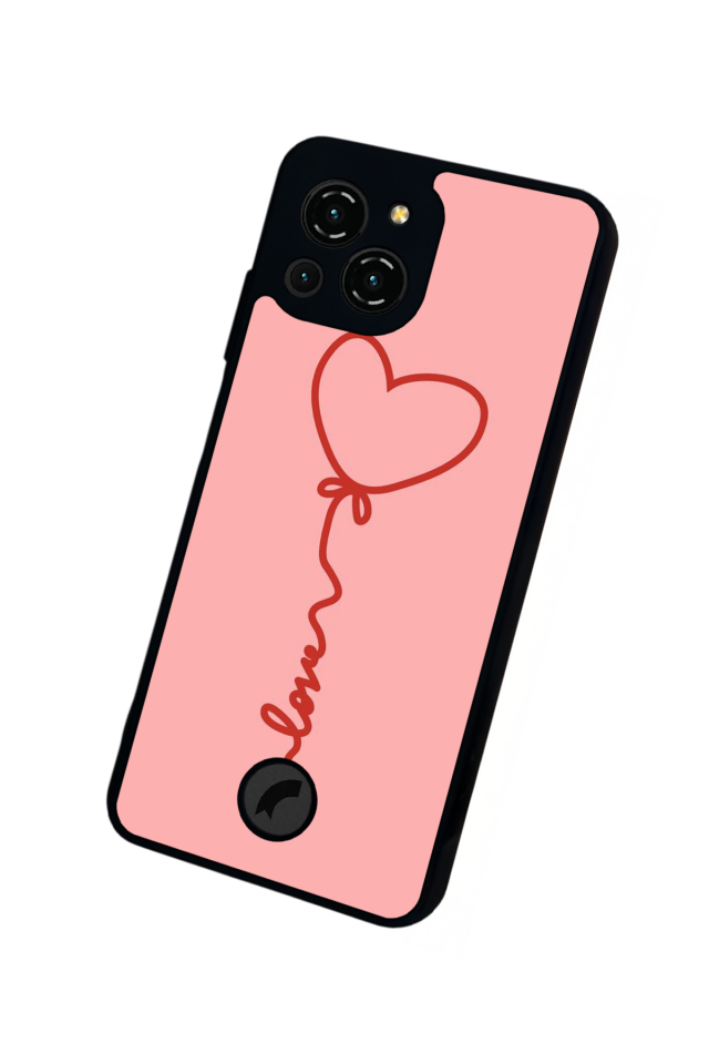 Reeder S23 Pro Max Uyumlu Kalp Love Tasarımlı Glossy Premium Kılıf