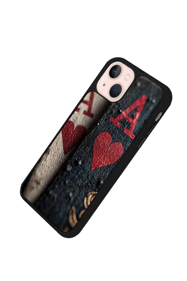 iPhone 14 Plus Uyumlu Kart Tasarımlı Glossy Premium Kılıf