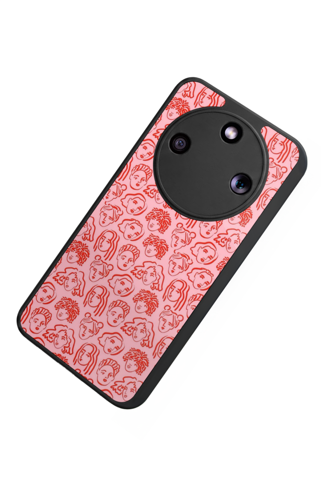 Honor Magic 8 Lite Uyumlu Line Art Tasarımlı Glossy Premium Kılıf