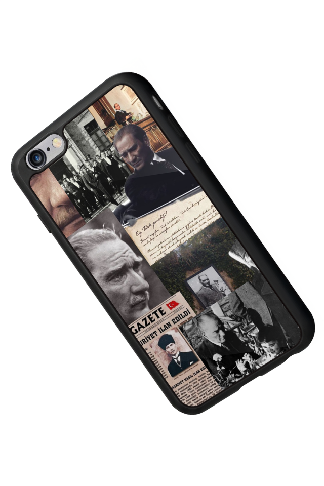 iPhone 6s Plus Uyumlu Mustafa Kemal Ataturk Tasarımlı Glossy Premium Kılıf
