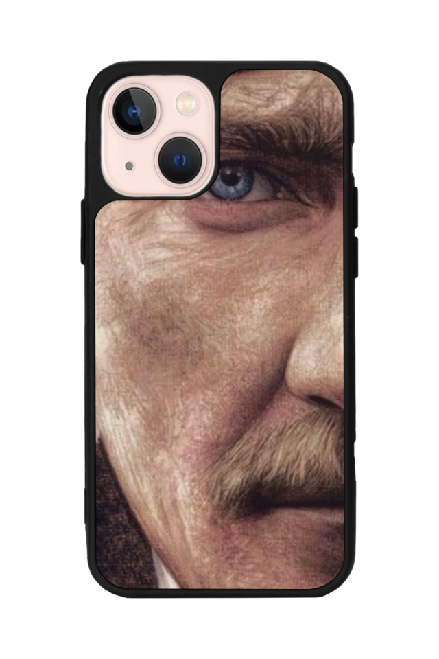 iPhone 15 Plus Uyumlu Mustafa Kemal Ataturk Tasarımlı Glossy Premium Kılıf