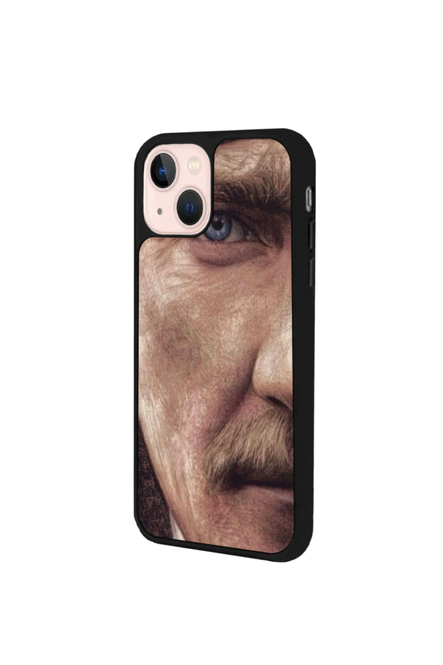 iPhone 15 Plus Uyumlu Mustafa Kemal Ataturk Tasarımlı Glossy Premium Kılıf