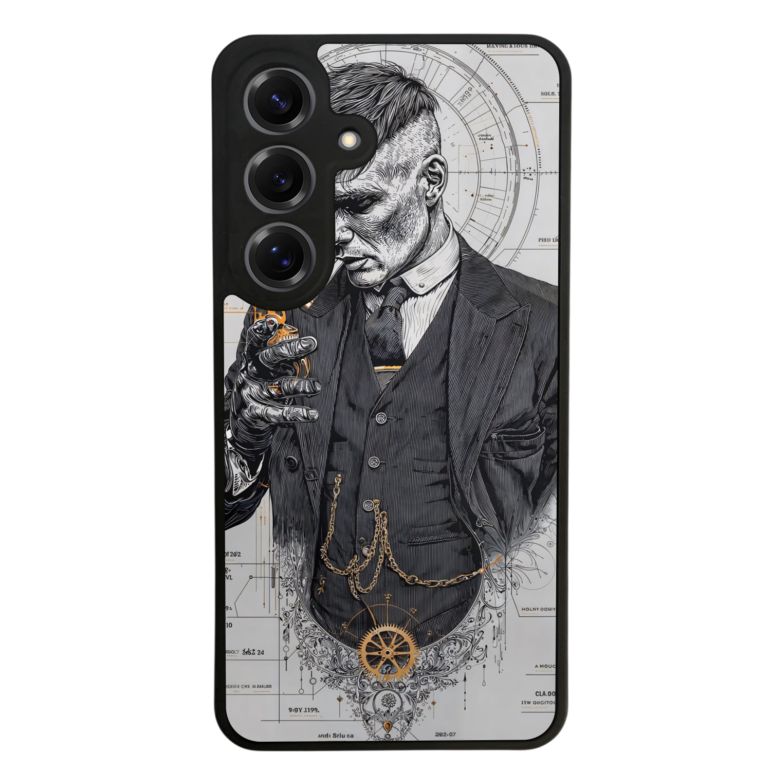 Samsung Galaxy S25 Uyumlu Peaky Blinders Tasarımlı Glossy Premium Kılıf