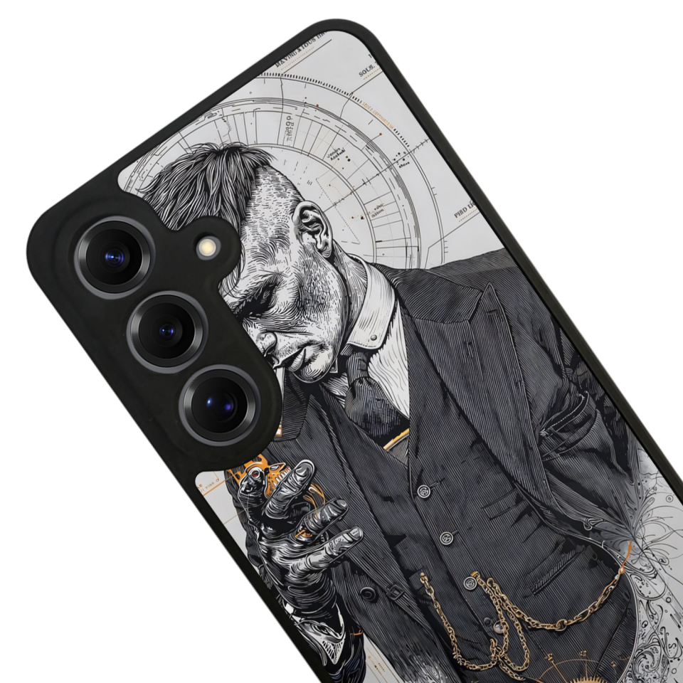 Samsung Galaxy S25 Uyumlu Peaky Blinders Tasarımlı Glossy Premium Kılıf