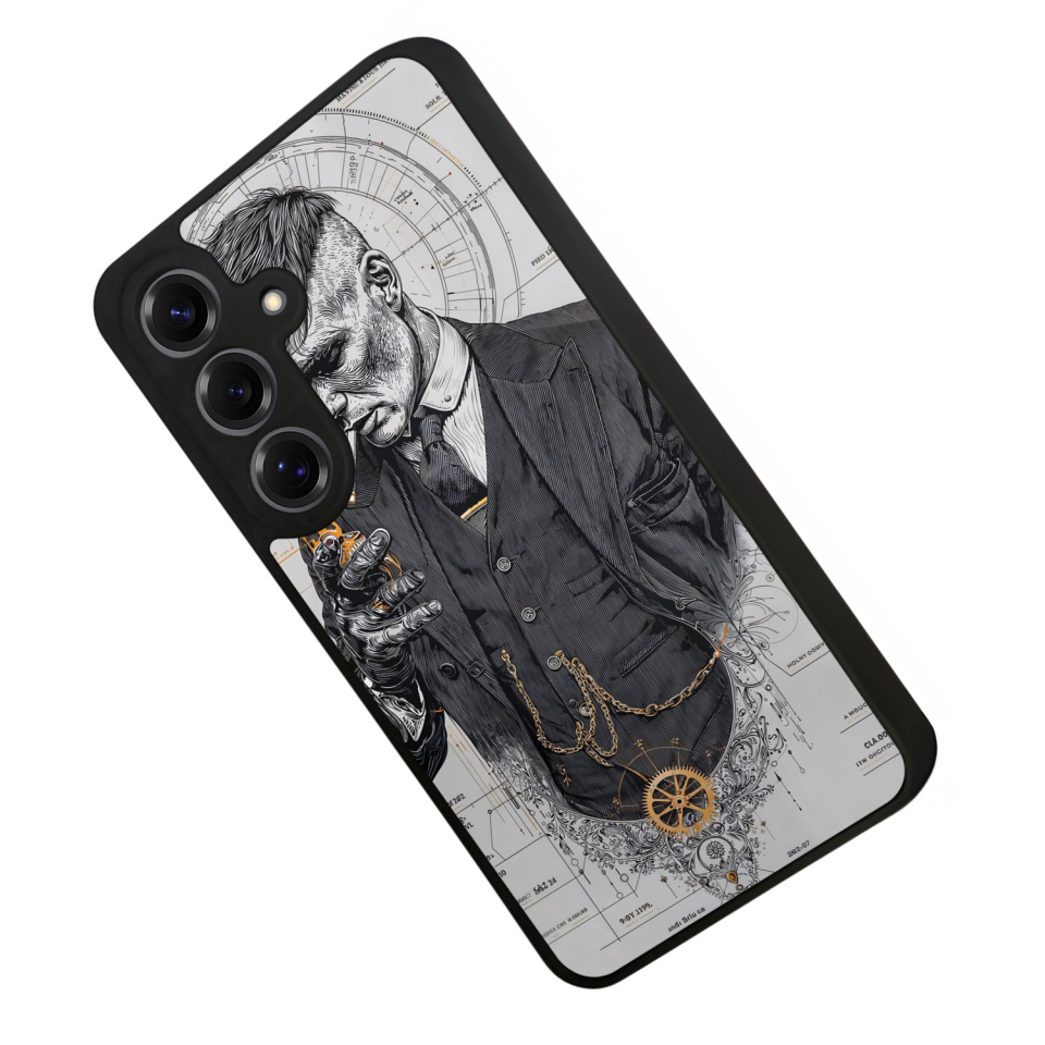 Samsung Galaxy S25 Uyumlu Peaky Blinders Tasarımlı Glossy Premium Kılıf