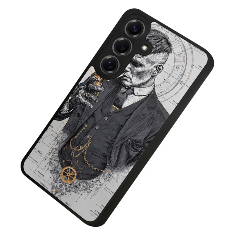 Samsung Galaxy S25 Uyumlu Peaky Blinders Tasarımlı Glossy Premium Kılıf