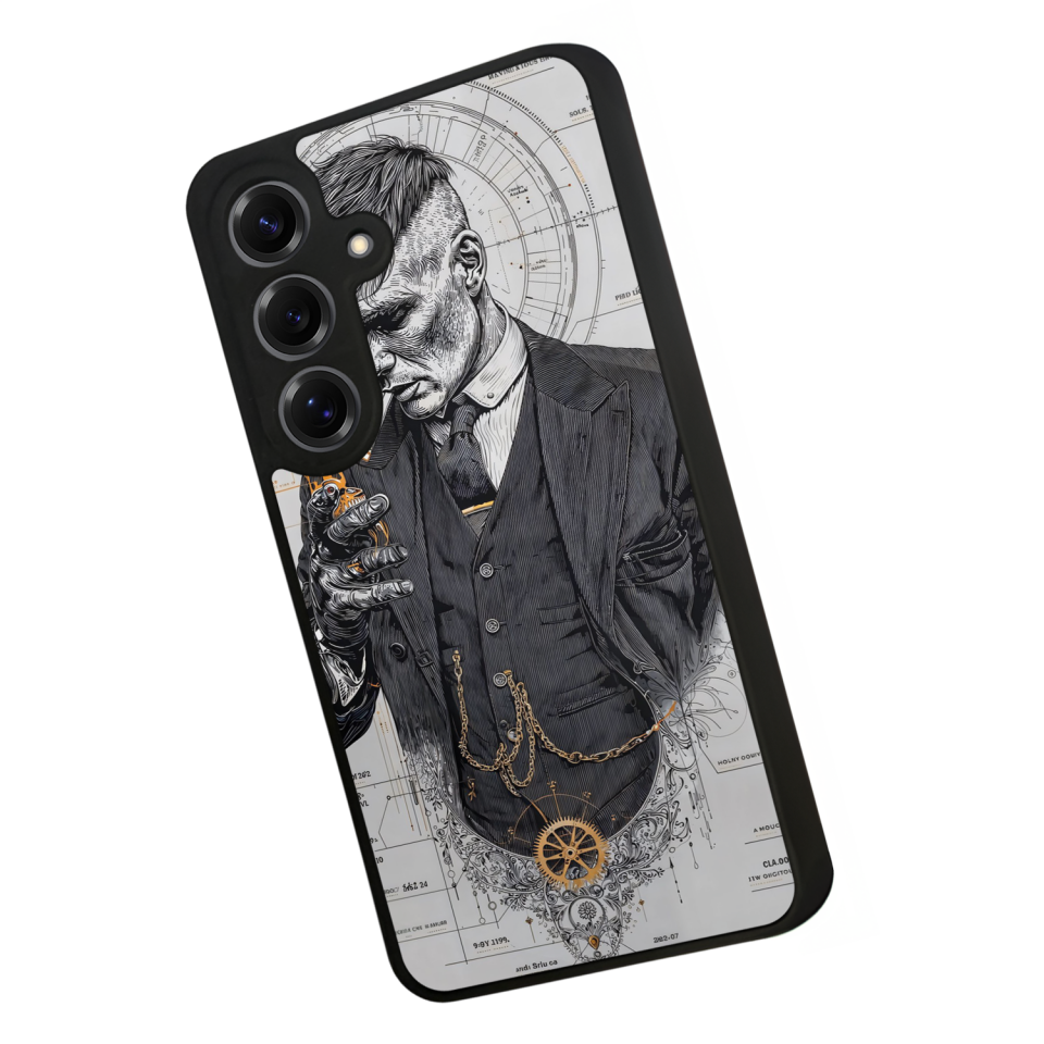 Samsung Galaxy S25 Uyumlu Peaky Blinders Tasarımlı Glossy Premium Kılıf
