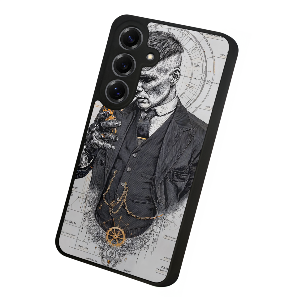 Samsung Galaxy S25 Uyumlu Peaky Blinders Tasarımlı Glossy Premium Kılıf