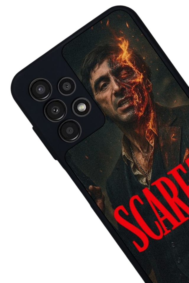 Samsung Galaxy A13 Uyumlu Scarface Tasarımlı Glossy Premium Kılıf